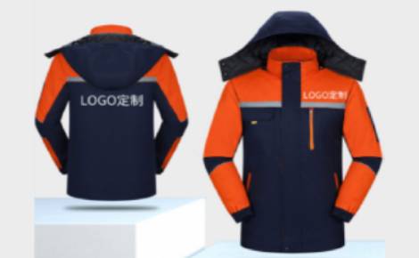 沖鋒衣定做廠家 工作服沖鋒衣正反面展示
